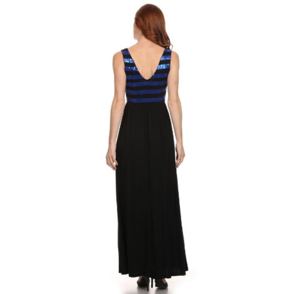 Chris & Carol Sleeveless, Fit and Flare Maxi Dress - Picture 4 of 4